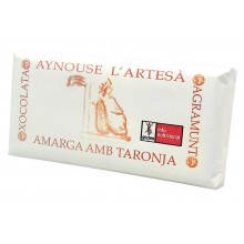 Chocolate Aynouse 90% Amargo con Naranja 125 gramos