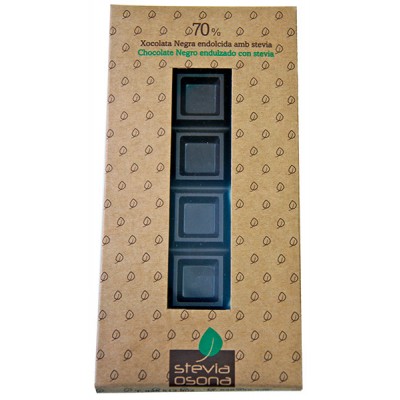 Chocolate Negro 70% con Estevia - Estevia Osona - 100 gramos